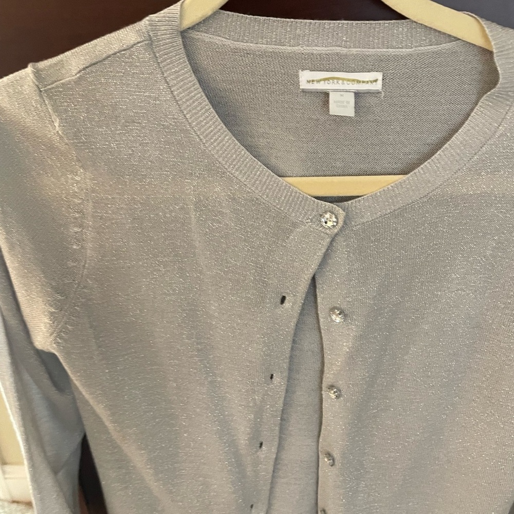 Silver sparkly cardigan